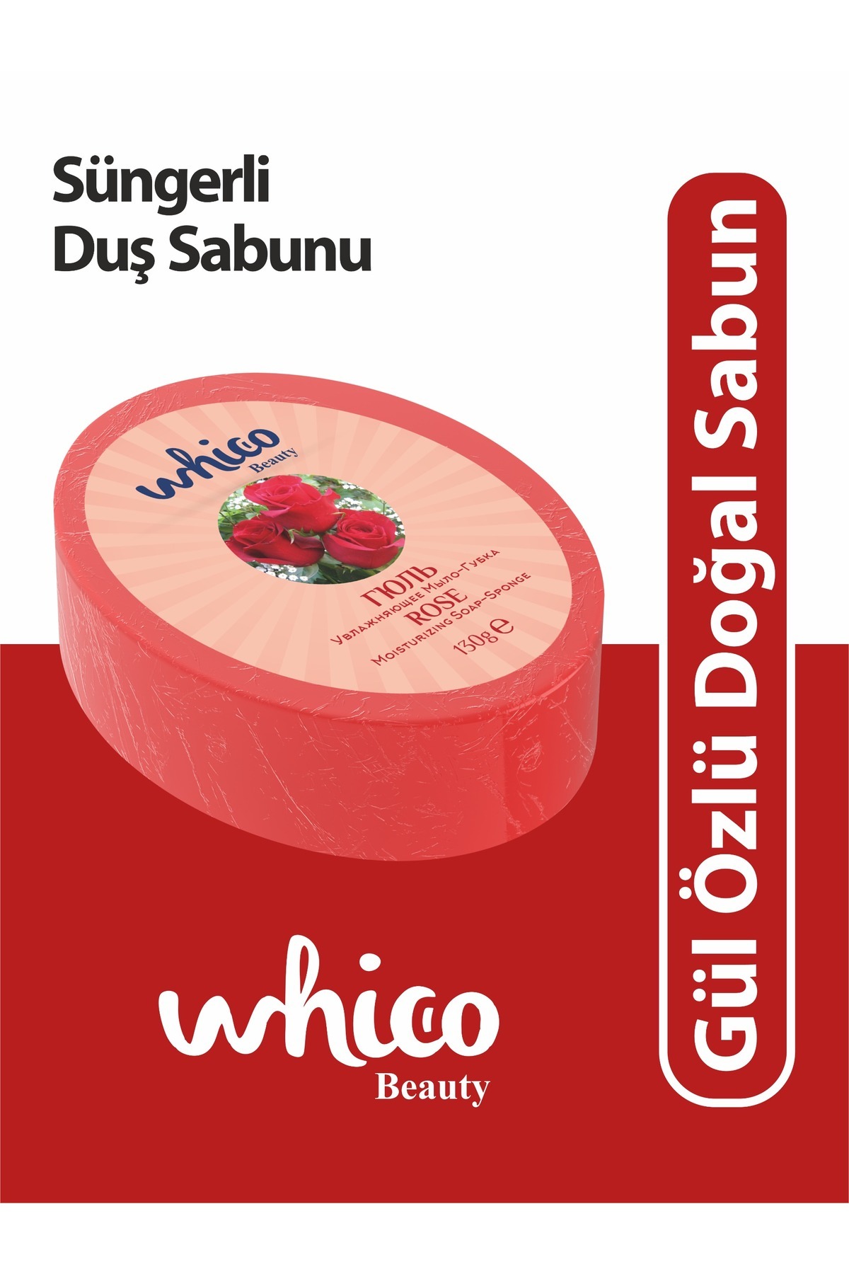 Gül Özlü Doğal Sabun 130g-