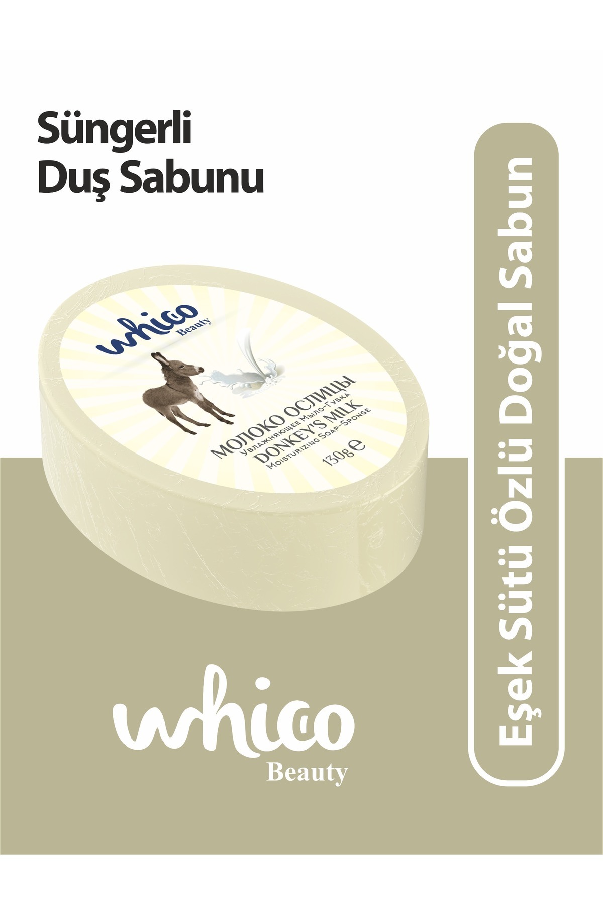 Whico Beauty Eşek Özlü Doğal Sabun 130g-