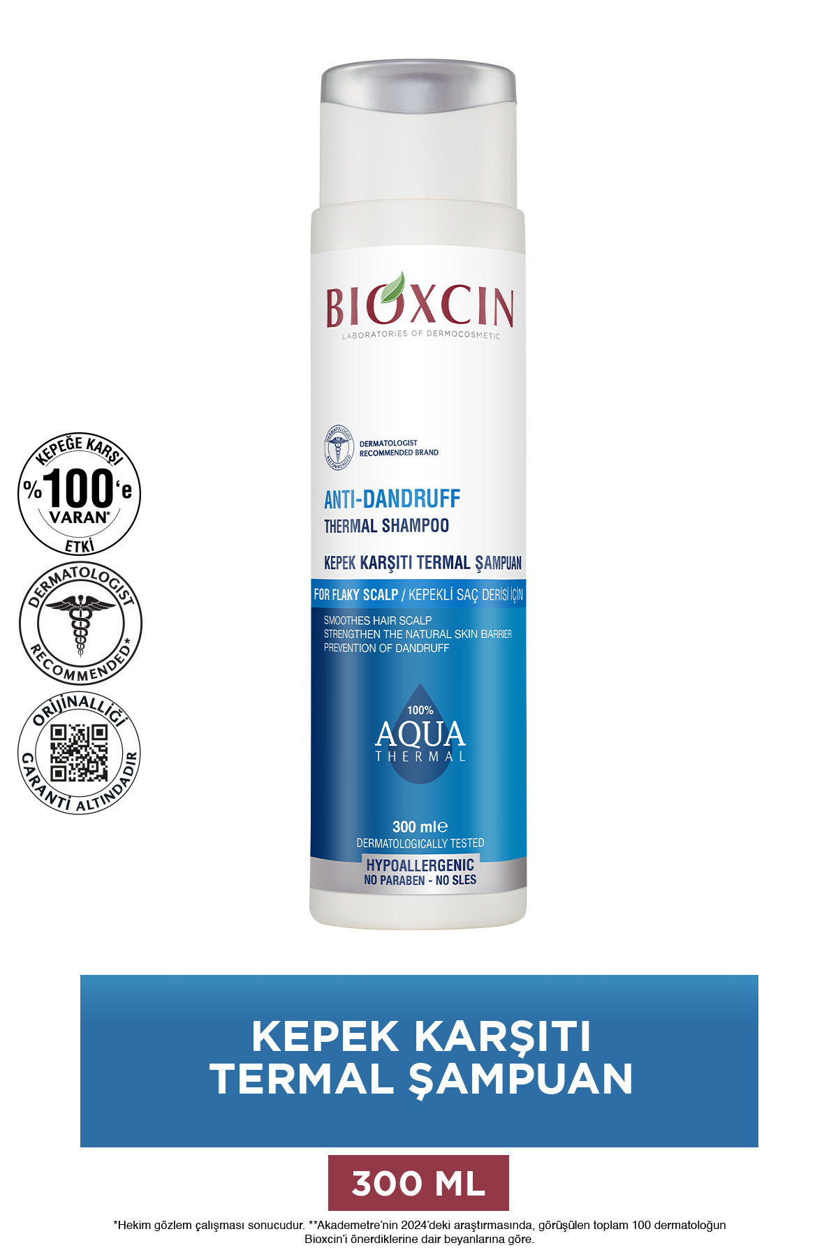 BİOXCİN AQUA-THERMAL KEPEK KARŞITI ŞAMPUAN 300 ML-