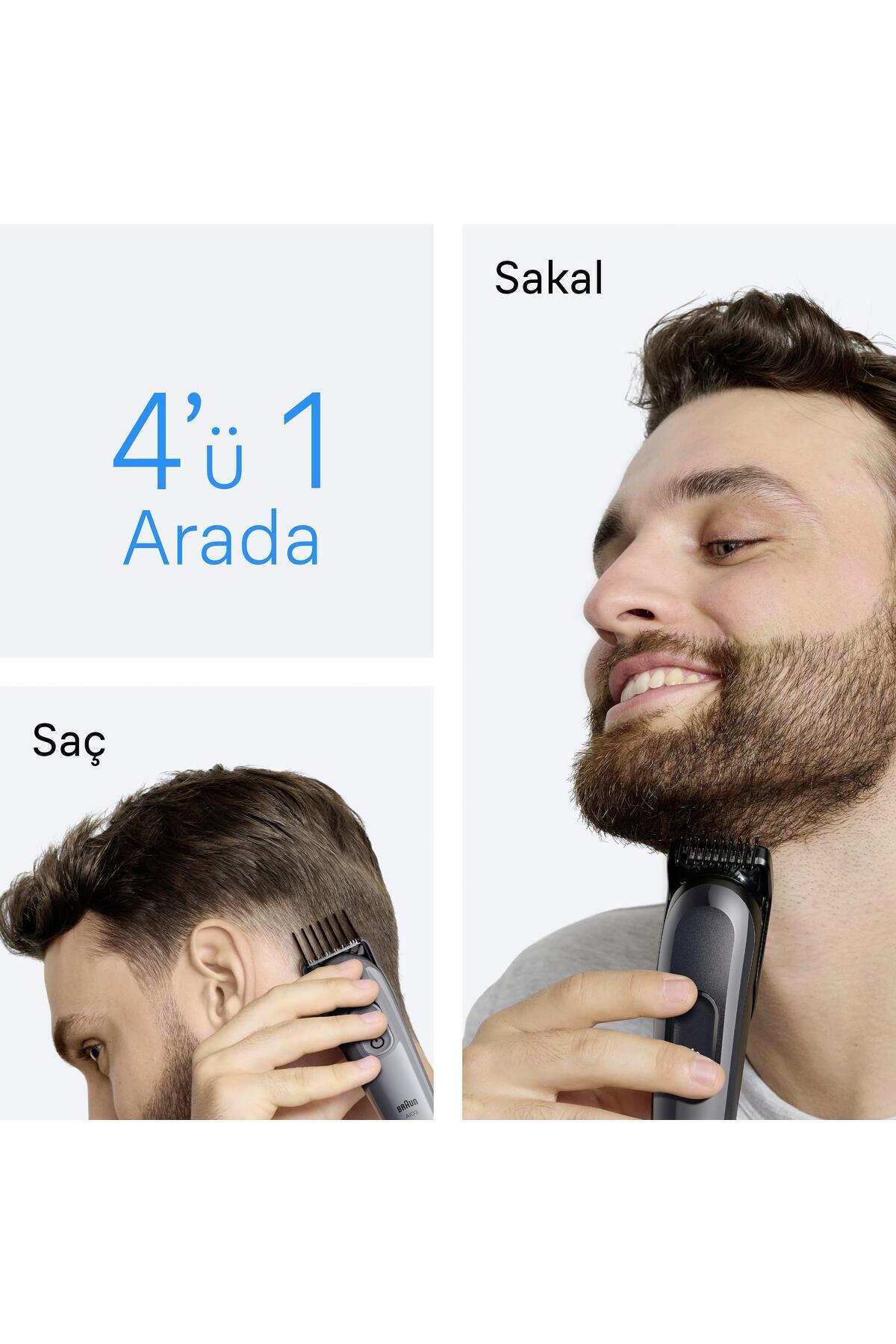 Braun Hepsi Bir Arada Series 3, 4’ü 1 arada Tıraş Kiti, Keskin Bıçak, 14 Uzunluk, AIO3500-