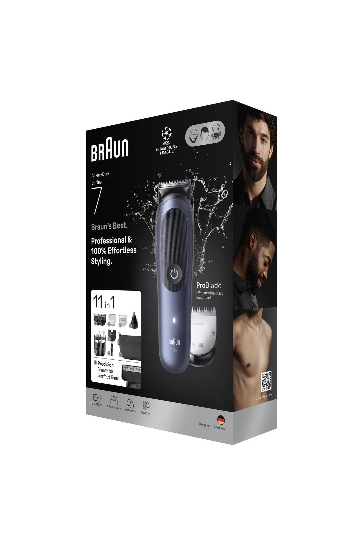 Braun Hepsi Bir Arada Series 7, 11’i 1 arada Tıraş Kiti, ProBlade, AutoSense, AIO7540-