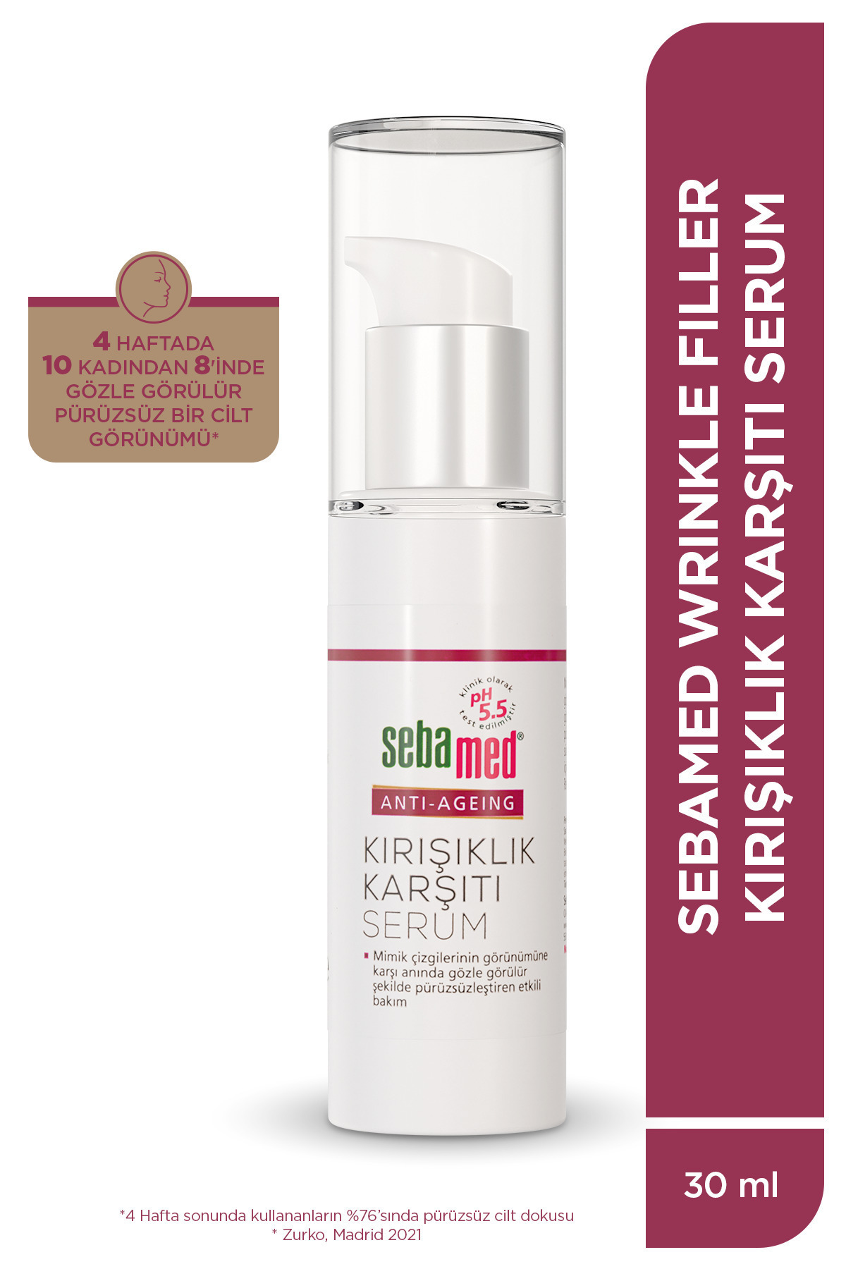 Sebamed Anti-Ageing Üçlü Hyaluron Kompleksi Kırışıklık ve Yaşlanma Karşıtı Lifting Serum 30 ml-