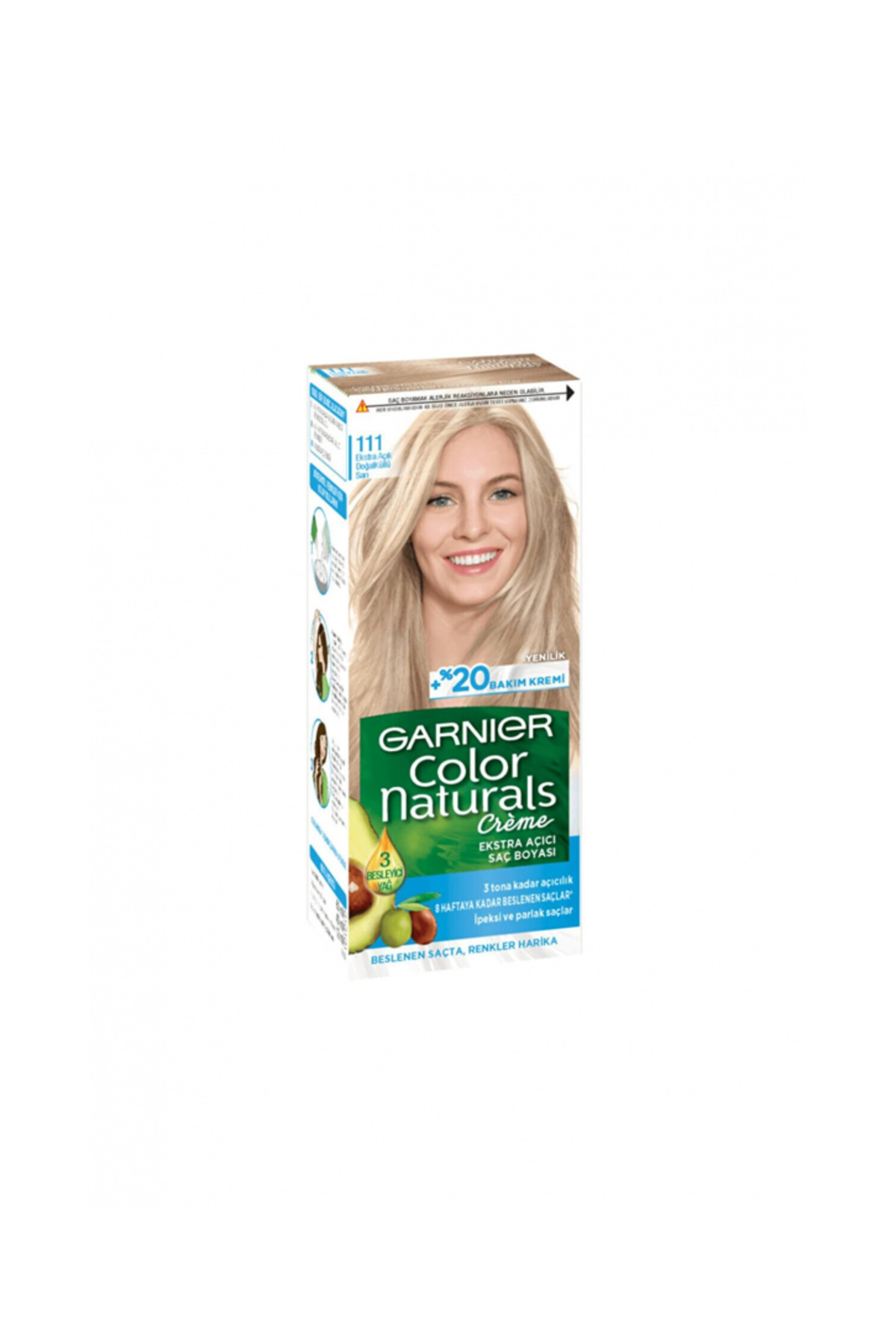 Garnier Color Naturals 111 Ekstra Açık Doğal Küllü Sarı-