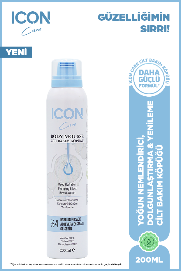 İCON Care Cilt Bakım Köpüğü Ayaluronıc Acıd 200 ML-