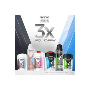 Rexona Men Clinical Protection Erkek Stick Deodorant Clean Scent 3x Güçlü Koruma 45 ml-