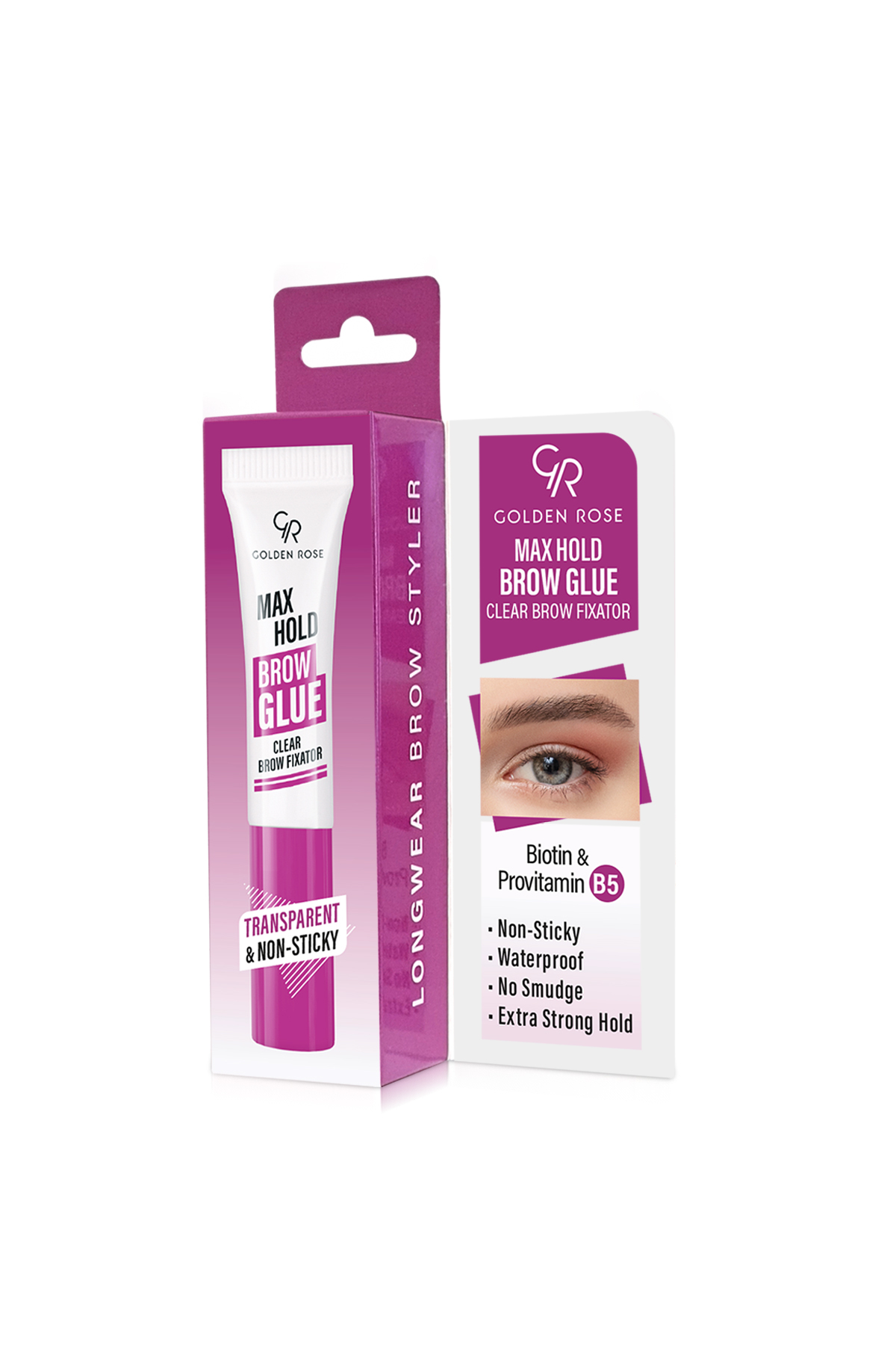 Golden Rose Max Hold Brow Glue Şeffaf Kaş Sabitleyici 7 ml-
