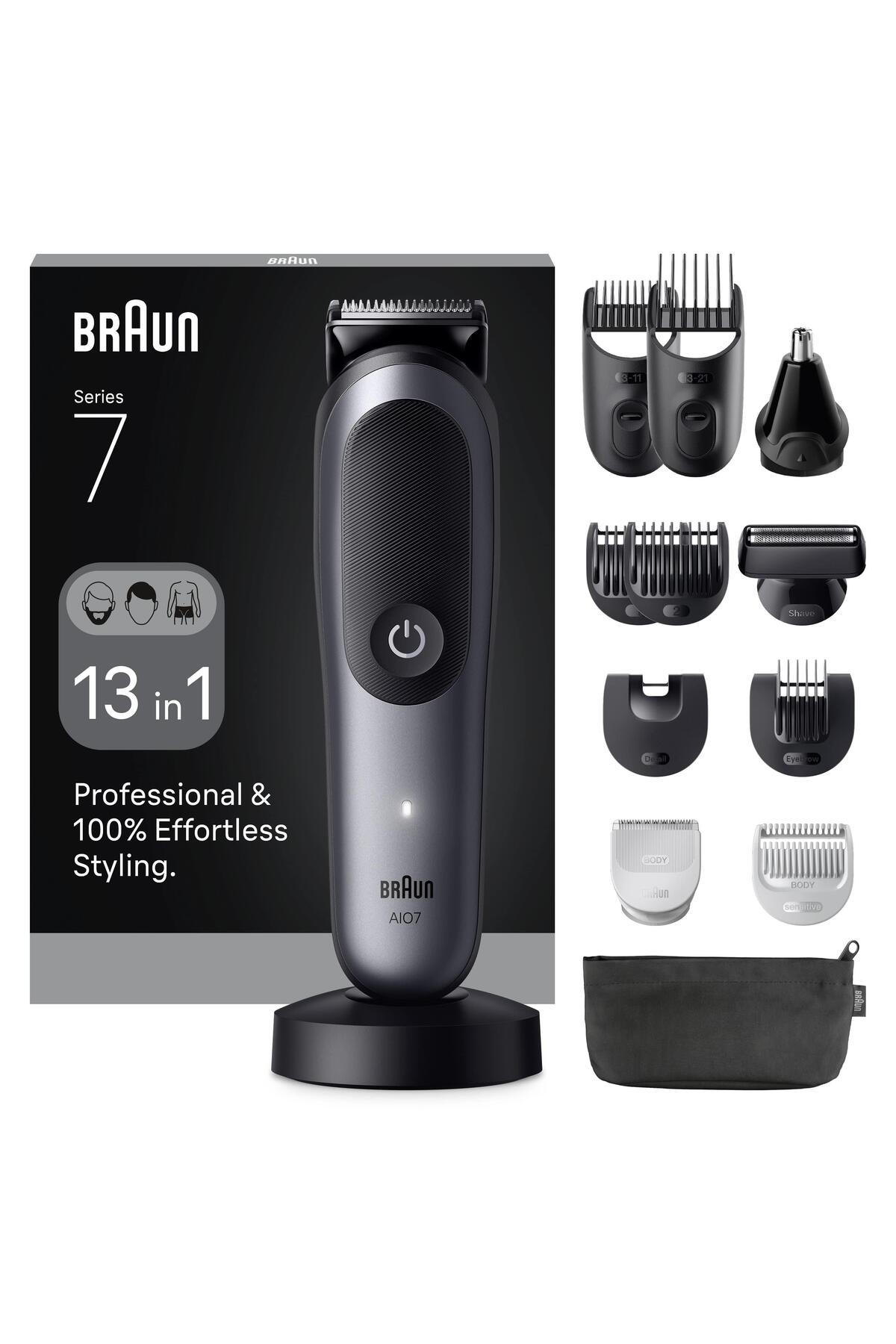 Braun Hepsi Bir Arada Series 7, 13'ü 1 arada Tıraş Kiti, ProBlade, AutoSense, AIO7560-
