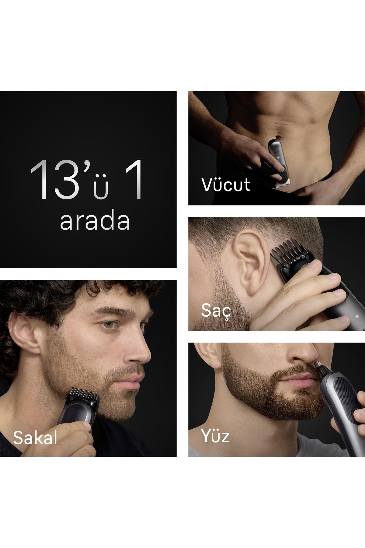 Braun Hepsi Bir Arada Series 7, 13'ü 1 arada Tıraş Kiti, ProBlade, AutoSense, AIO7560-