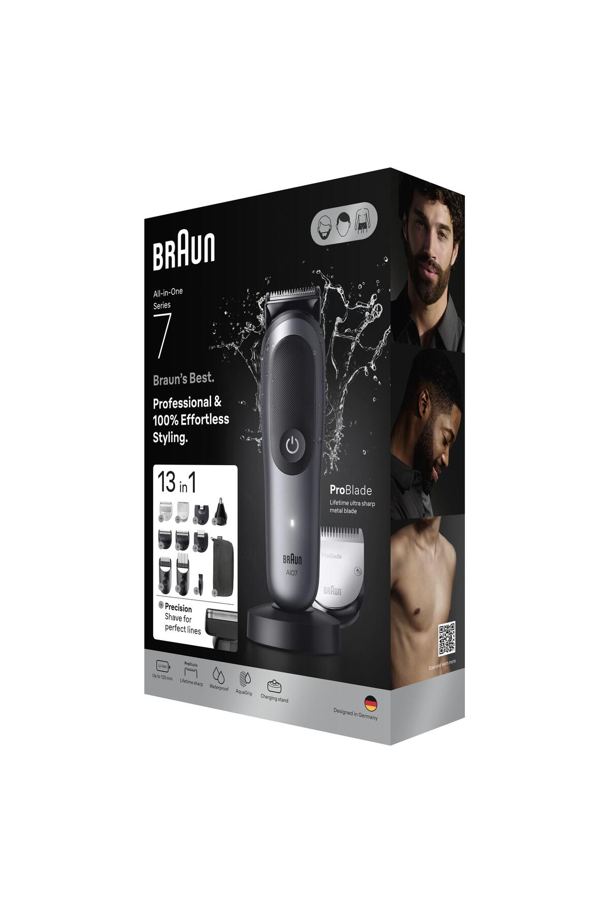 Braun Hepsi Bir Arada Series 7, 13'ü 1 arada Tıraş Kiti, ProBlade, AutoSense, AIO7560-