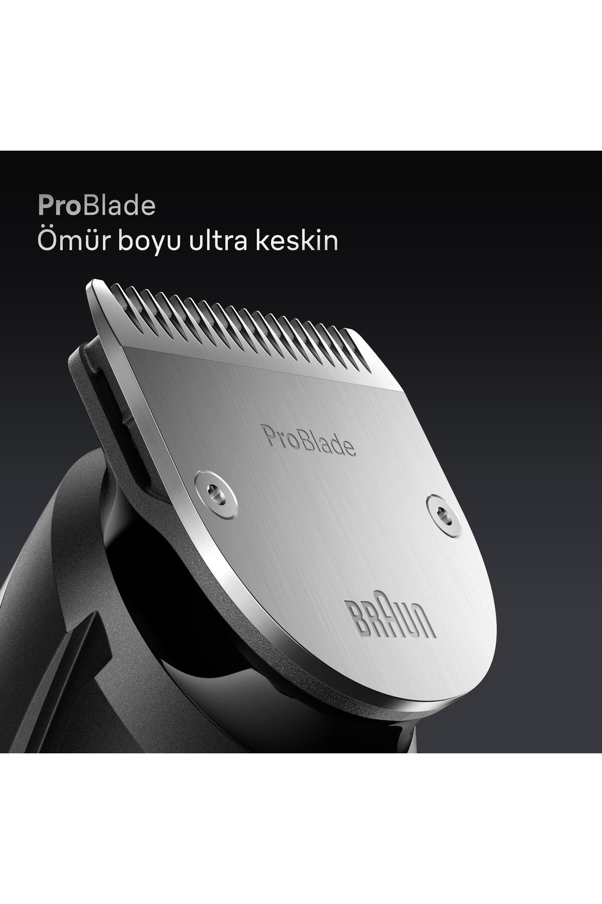 Braun Sakal Düzeltici Series 7, +10 Berber Ekipmanları, 40 Uzunluk, ProBlade, BT7540-