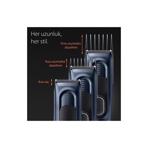 Braun Series 5 Hc5350, Erkekler Için 17 Uzunluk Ayarına Sahip Saç Kesme Makinesi-