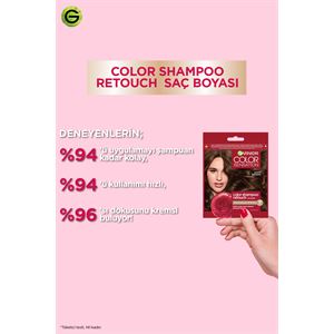 Garnier Color Shampoo Retouch Şampuan Kolaylığında Dip Boyası, Kahve 4.0-