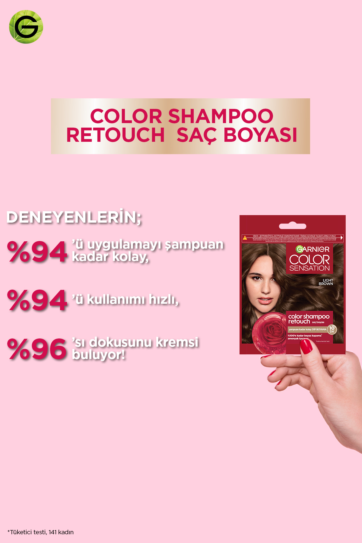 Garnier Color Sensation Color Shampoo - Şampuan Boya No: 6.0-