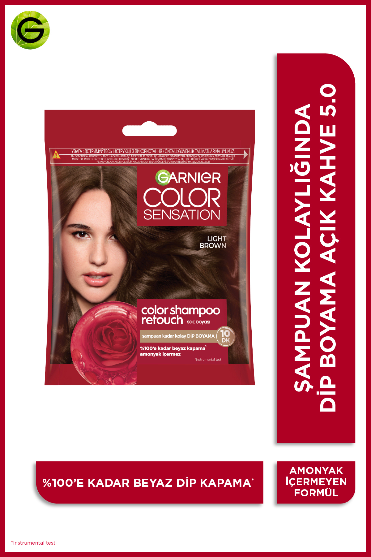 Garnier Color Sensation Color Shampoo - Şampuan Boya No: 5.0-