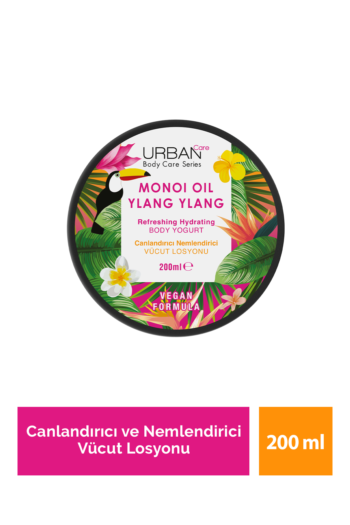 Urban Care Monoi Oil & Ylang Ylang Canlandırıcı ve Nemlendirici Vücut Losyonu 200 ml-vegan-