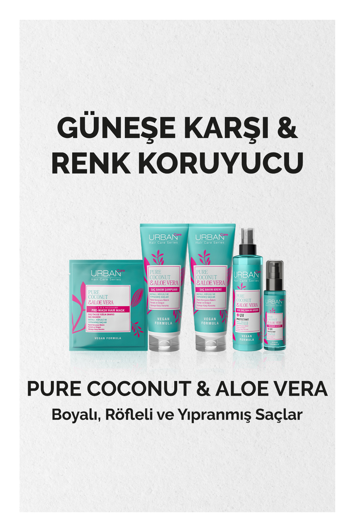 Urban Care Pure Coconut&aloe Vera Boyalı Saçlar Özel Renk Koruyucu Saç Bakım Serumu-vegan-50ml-