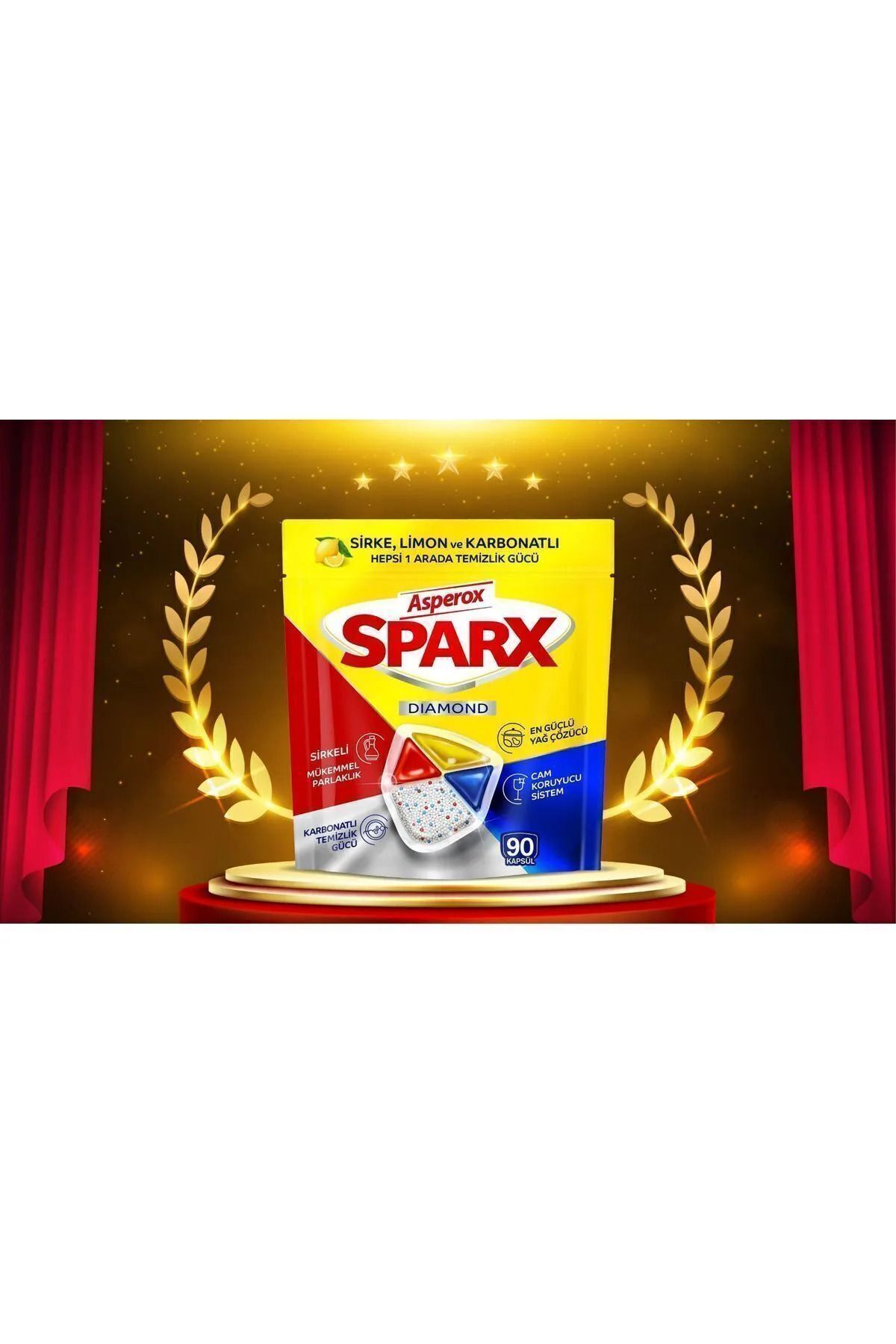 ASPEROX Sparx Diamond Bulaşık Makinesi Tableti 60'lı-