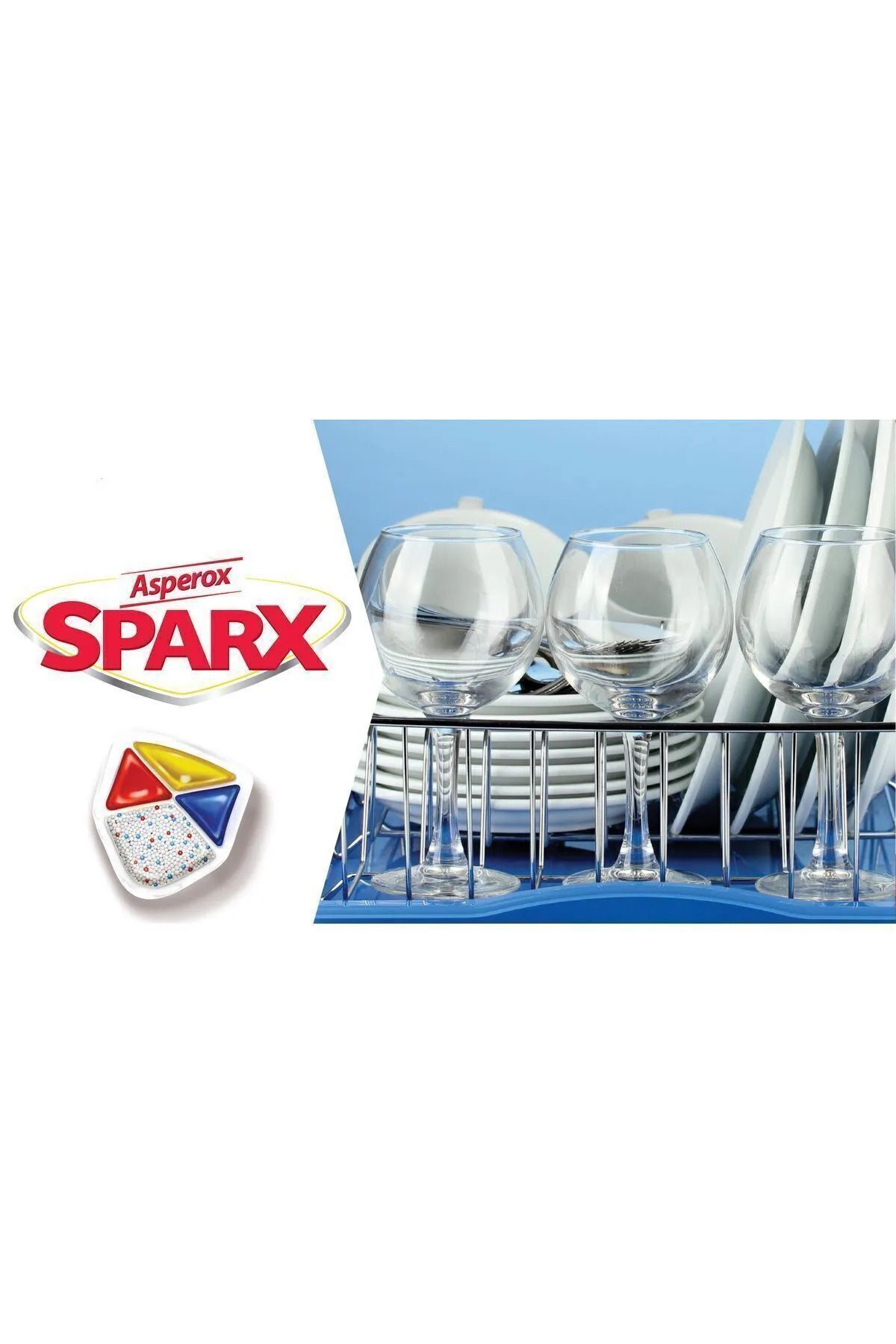 ASPEROX Sparx Diamond Bulaşık Makinesi Tableti 60'lı-