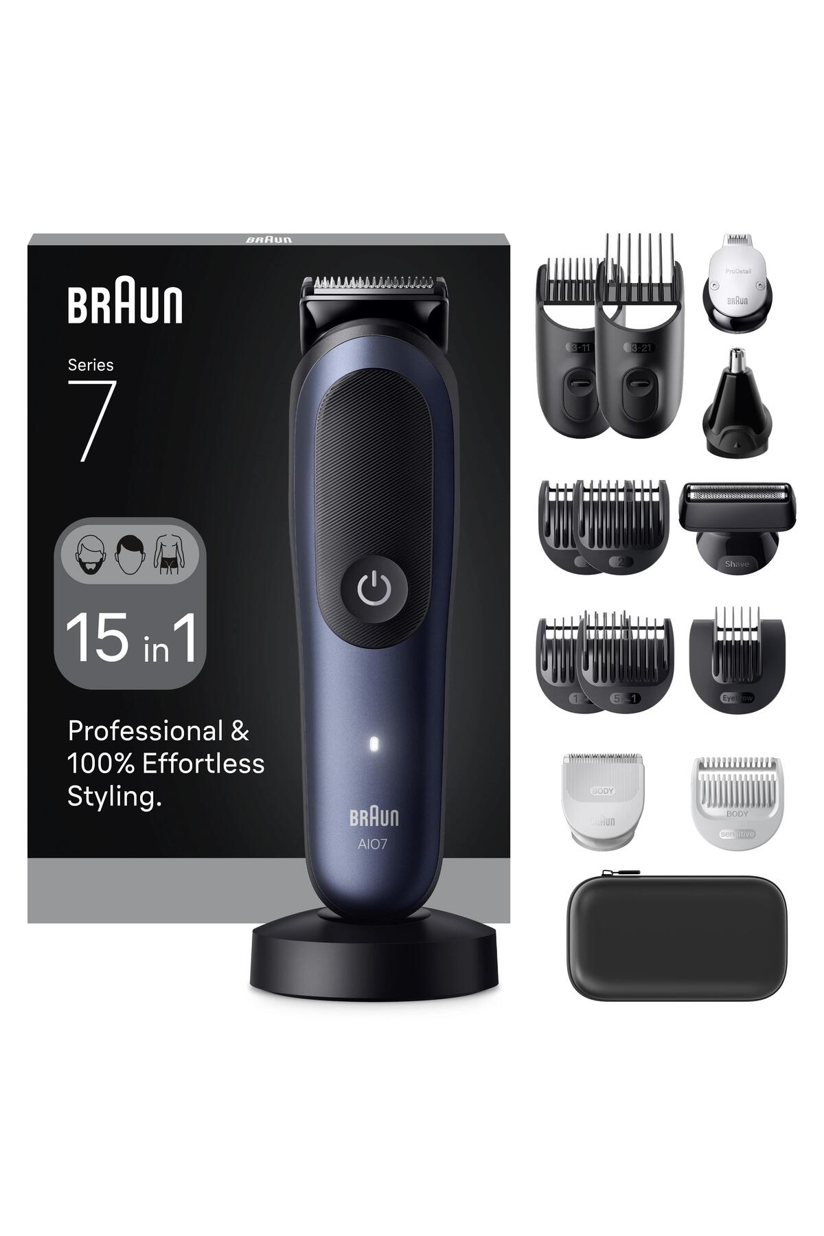 Braun Hepsi Bir Arada Series 7, 15'i 1 arada Tıraş Kiti, ProBlade, AutoSense, AIO7580-