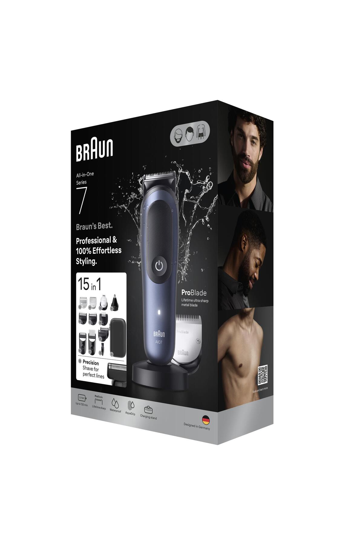 Braun Hepsi Bir Arada Series 7, 15'i 1 arada Tıraş Kiti, ProBlade, AutoSense, AIO7580-