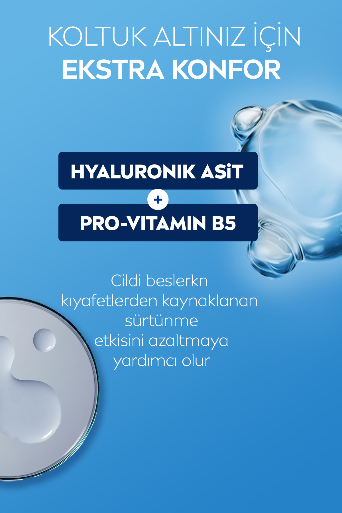 NIVEA MEN Erkek Roll-on Deodorant Derma Control Defend 50ml, 72 Saat Anti-perspirant, Alkolsüz, Hyaluron-