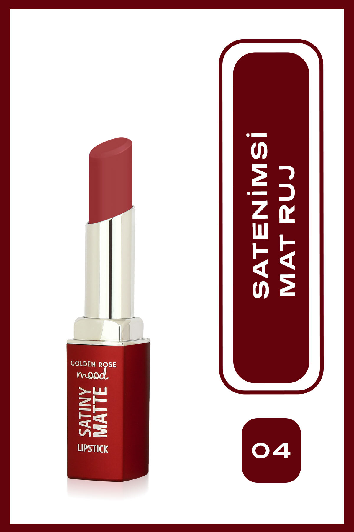 Golden Rose Mood Satiny Mat Ruj No:04 Blush Pink-