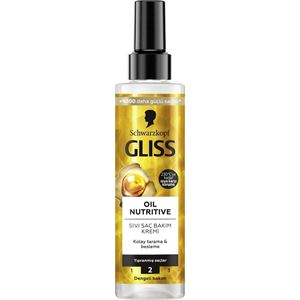 Gliss Oil Nutritive  Omega 9 ve Marula Yağı içeren Besleyici Saç Bakım Kremi 200 ml Yıpranmış Saçlar-